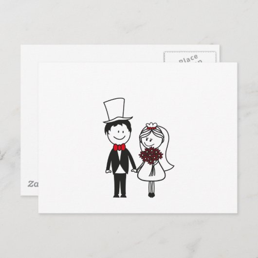 CARTE POSTALE COUPLE (Devant / Derrière)