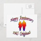 Carte Postale Couple 1965 (Devant / Derrière)