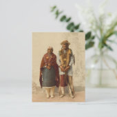 Carte Postale Couple amérindien, 1899 (Debout devant)