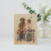 Carte Postale Couple amérindien, 1899 (Debout devant)