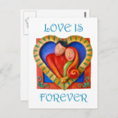 Carte Postale Couple amoureux (Devant / Derrière)