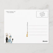 Carte Postale Couple aux Courses (Dos)