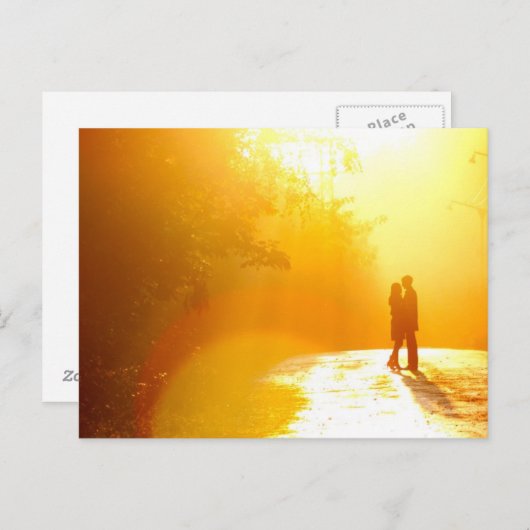 Carte Postale Couple baisant au soleil (Devant / Derrière)