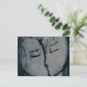 Carte Postale couple baiser, romantique (Debout devant)