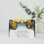 Carte Postale Couple Citrouille Jack O Lantern (Debout devant)