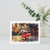 Carte Postale Couple dans une performance de ballet, (Debout devant)