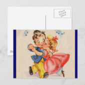 Carte Postale Couple dansant (Devant / Derrière)