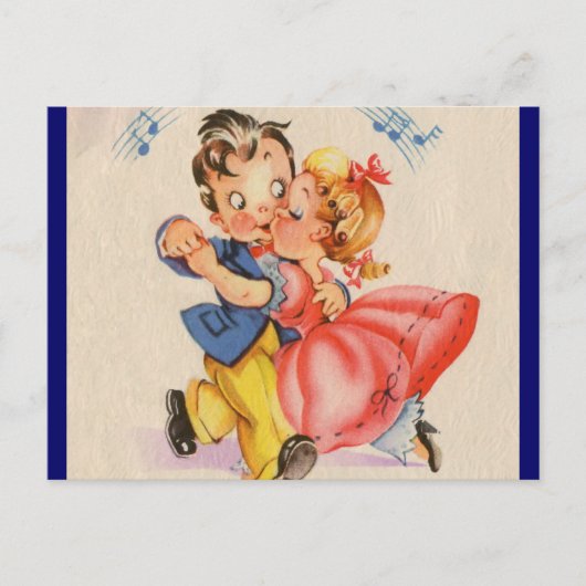 Carte Postale Couple dansant (Devant)