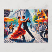 Carte Postale Couple dansant dans le tango en Argentine (Devant)
