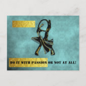 Carte Postale Couple dansant la nuit (Devant)