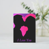 Carte Postale Couple de baiser (Debout devant)