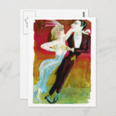Carte Postale Couple de danse moderne par Otto Dix (Devant / Derrière)