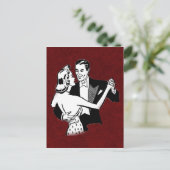Carte Postale couple de danses vintages (Debout devant)