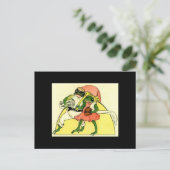 Carte Postale Couple de grenouille adorable (Debout devant)