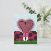 Carte Postale Couple de Ladybug mignon (Debout devant)