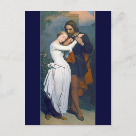 Carte Postale Couple de romance médiévale (Devant)