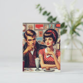 Carte Postale Couple des années 1950 (Debout devant)