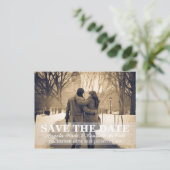 Carte postale - Couple Enregistrer la date (Debout devant)
