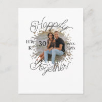 COUPLE ENSEMBLE 30 ANS ANNIVERSAIRE PHOTO ANNÉE