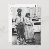 Carte Postale couple eskimo (Devant / Derrière)