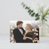 Carte Postale Couple glamour avec Twinkling Bokeh (Debout devant)