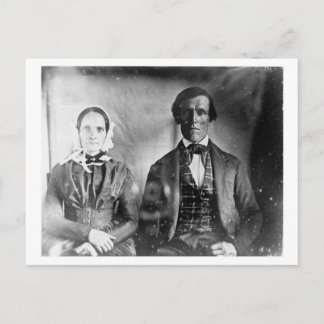 Carte Postale Couple homme et femme assis 1840