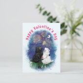 Carte Postale Couple Lamb Love Valentine's Day Card - Drôle (Debout devant)