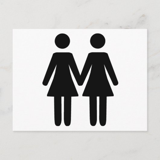 Carte Postale Couple lesbien (Devant)