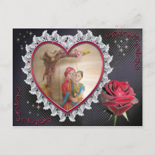 Carte Postale Couple Mariage asiatique sur l'art de la bascule c