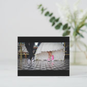 Carte Postale Couple mariage dans un style rétro Cinties Diner (Debout devant)