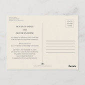 Carte Postale Couple mariage en monochrome (Dos)