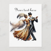 Carte Postale Couple mignon ajouter du texte (Devant)