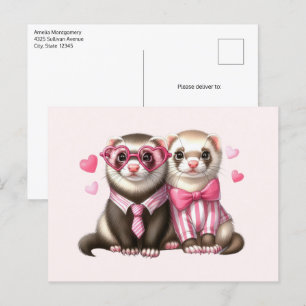 Carte Postale Couple mignon en amour