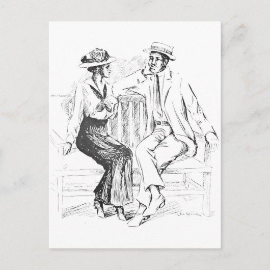 Carte Postale Couple romantique (Devant)