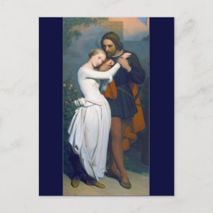 Carte Postale Couple romantique médiéval