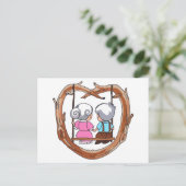 Carte Postale Couple senior à voile (Debout devant)