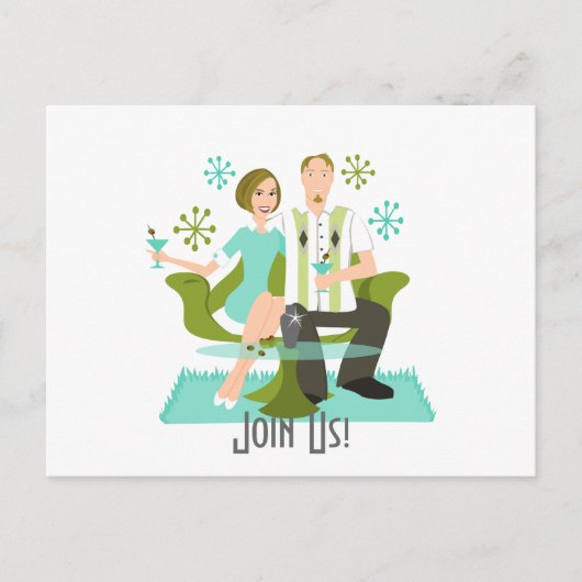Carte Postale Couple Snazzy (Devant)