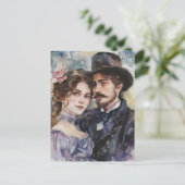 Carte Postale Couple Victorien (Debout devant)