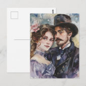 Carte Postale Couple Victorien (Devant / Derrière)