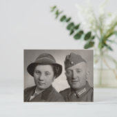 Carte postale Couple vintage (Debout devant)