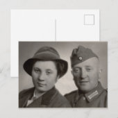 Carte postale Couple vintage (Devant / Derrière)