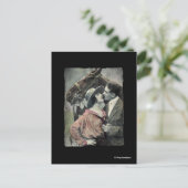 Carte Postale Couple vintage et cheval (Debout devant)