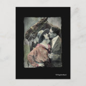 Carte Postale Couple vintage et cheval (Devant)