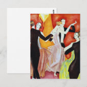 Carte Postale Couples dansants des années 1920 (Devant / Derrière)