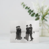 Carte Postale Couples de patineurs, 1915 (Debout devant)
