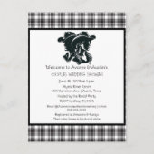 Carte Postale Couples Noir et Blanc Occident Thème Douche (Devant)