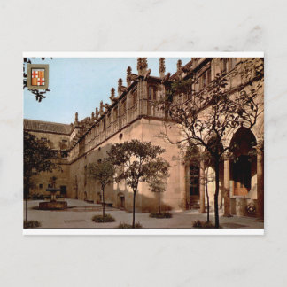 Carte Postale Cour de Barcelone Pati dels Tarongers Vintage
