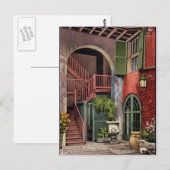 Carte Postale Cour de la Nouvelle-Orléans (Devant / Derrière)