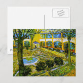 Carte Postale Cour de l'Hôpital d'Arles Van Gogh Art (Devant / Derrière)