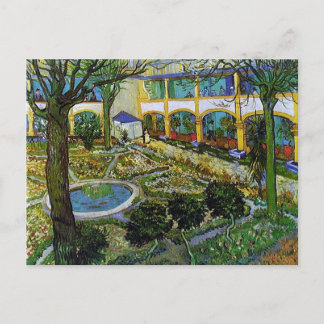 Carte Postale Cour de l'Hôpital d'Arles, Vincent van Gogh